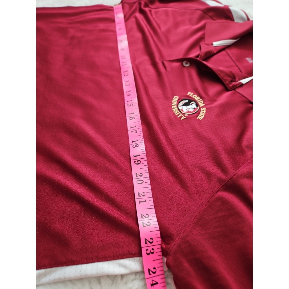 Antigua Florida State University Polo Shirt Men's XL Maroon Performance‎ Golf - Picture 7 of 12